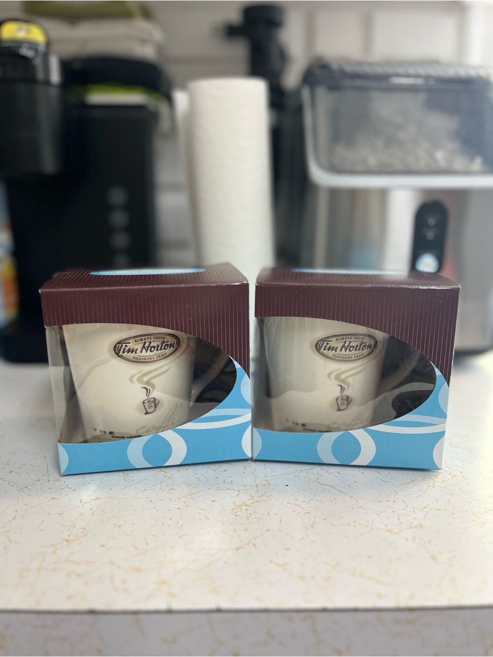 Tim Hortons Porcelain Coffee Mug Gift Box Set of 2